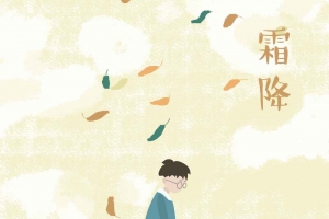 二十四节气之霜降原创插画手绘配图
