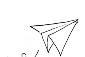 卡通手绘纸飞机高清PNG透明设计素材免费下载