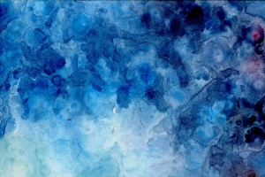 蓝色水彩涂鸦壁纸