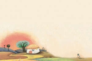 可爱小清新纯色背景banner