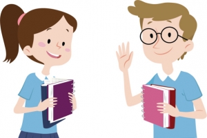 开学季打招呼同学