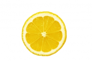 黄色柠檬片