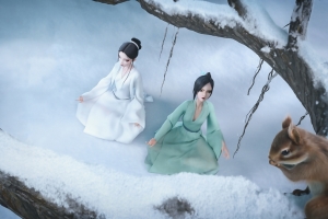 白蛇2青蛇劫起 小青 雪地 松鼠4k电脑壁纸3840x2160