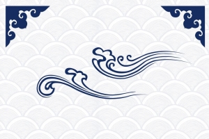 东方民族元素花纹纹理平面广告
