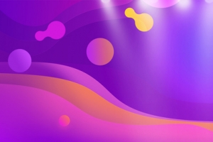 99焕新灯光几何渐变紫色banner