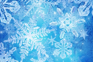 梦幻雪花背景