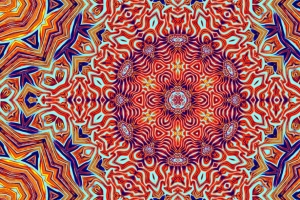 图案 分形 万花筒 形状 抽象 背景 4k壁纸 3840x2160