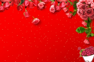 红色简约38女神节海报