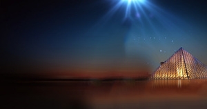 大气城市建筑夜景背景banner