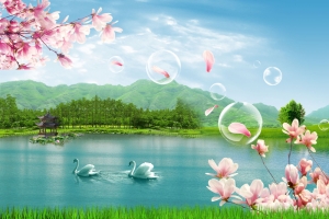 山水风景背景素材