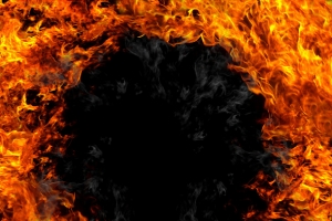 燃烧的熊熊大火