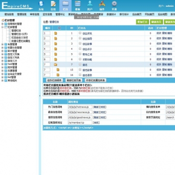 帝国CMS新闻资讯模板：整洁大气，HTML5响应式，打造专业手机博客文章平台后台功能