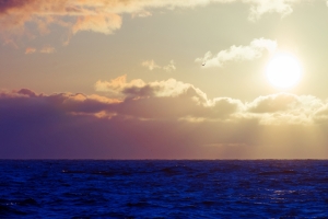 海洋 大海 天空 云 太阳 4K壁纸