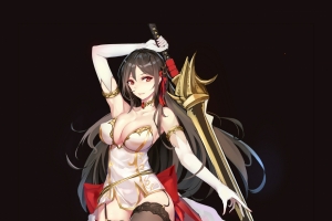 黑丝长袜美女 剑 手机壁纸