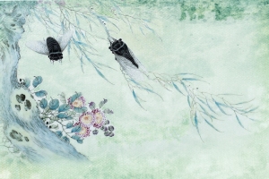 质感传统夏至背景