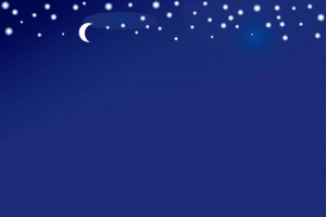 矢量卡通手绘圣诞夜背景素材