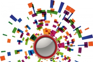 星际碎片高清PNG透明漂浮彩带设计素材免费下载