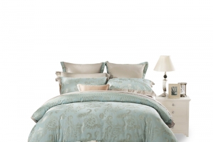 床上用品素雅棉被矢量图