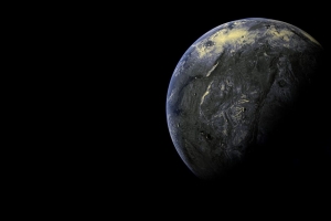 3840x2160 行星 表面 黑暗 阴影 空间壁纸 背景