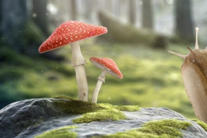 动漫高清蜗牛唯美背景banner