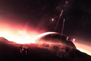 宇宙banner图，星球,酷炫,海报