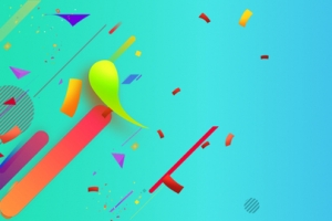 双十一电商大促彩色元素蓝色banner