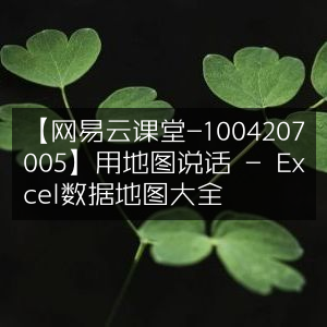 Excel数据地图宝典，用地图解读数据 - 网易云课堂课程