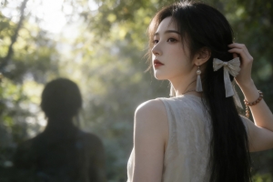 宋玉回眸4K超清横屏车机壁纸 3840x2160平板笔记本便携设备免费下载