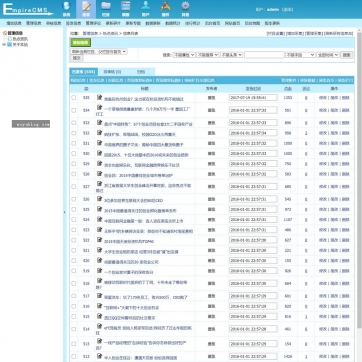 SEO利器：帝国CMS全文字优化模板，HTML5响应式文章新闻投稿整站解决方案后台功能