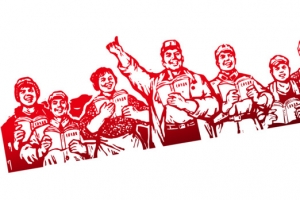红色革命简笔画