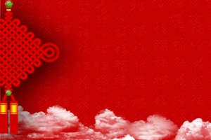 新年扁平红色海报banner背景