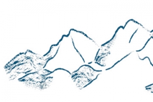 国风水墨假山