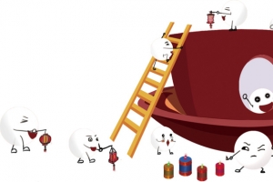 元宵节汤圆卡通高清PNG透明图片 节日设计素材免费下载