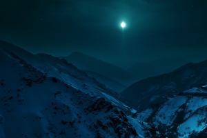 伊朗德黑兰以北的阿尔堡山脉晚上星空风景4K壁纸