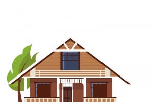 棕色房屋房子设计