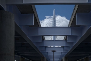桥梁 建筑 混凝土 金属 仰视 4k壁纸 3840x2160