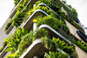 建筑 阳台 植物 建筑 4k壁纸 3840x2160