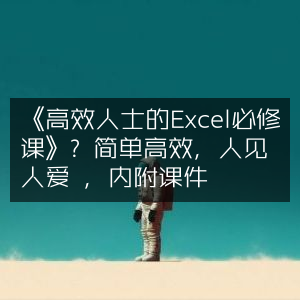 《Excel必修课程，高效人士必备，简洁高效，广受欢迎，附赠课件》
