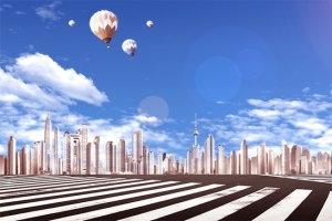 欧美建筑酷炫背景