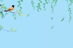 卡通春游背景元素图