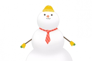 圣诞三球雪人