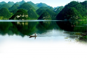 贵州西江旅游海报背景素材