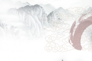 中国水墨画海报背景