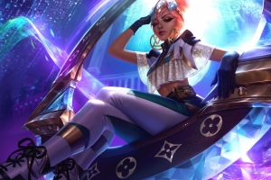 英雄联盟LOL元素女皇 真实伤害 至臻 奇亚娜4k游戏壁纸