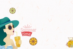 饮品卡通灰色海报背景banner
