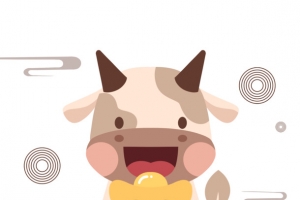 中国风牛年插画