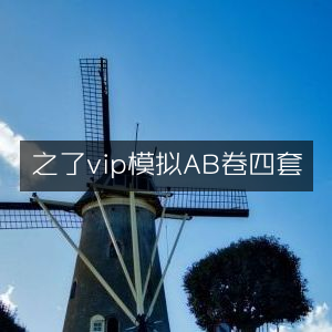 之了VIP四套AB卷模拟题