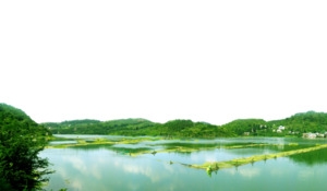 美丽的山林湖泊美景