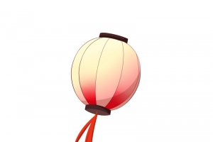 手绘，中国风，孔明灯