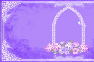 装饰婚礼纹理紫色banner背景